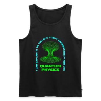 Physics Physicists Quantum Physics - Men's Premium Organic Tank Top - black - Front - AI Model Male 178 light (178cm)