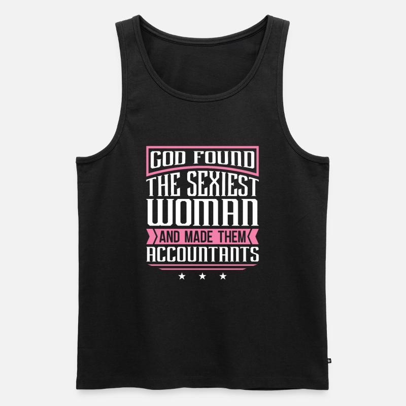 Buchhalter Steuerberater Mädchen - Männer Premium Bio Tank Top - Schwarz