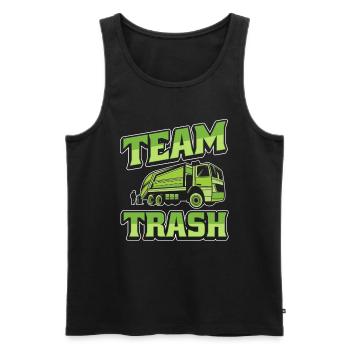 Truck Driver Trucker Truck Driver Funny - Men's Premium Organic Tank Top - black - Front - Michal (187cm)