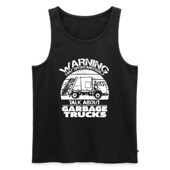 Lkw Fahrer Trucker Lastwagenfahrer Lustig - Männer Premium Bio Tank Top - Schwarz - Vorne - Michal (187cm)