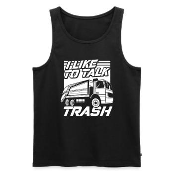 Truck Driver Trucker Truck Driver Funny - Men's Premium Organic Tank Top - black - Front - Michal (187cm)