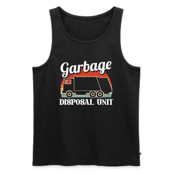 Truck Driver Trucker Truck Driver Funny - Men's Premium Organic Tank Top - black - Front - Michal (187cm)