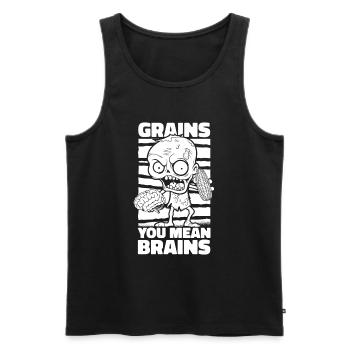 Zombie Halloween - Men's Premium Organic Tank Top - black - Front - Michal (187cm)
