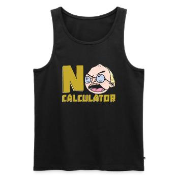 Math Teacher Math Teacher Calculator - Men's Premium Organic Tank Top - black - Front - AI Model Male 178 light (178cm)