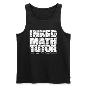 Professeur de mathématiques Professeur de mathématiques Coloré - Débardeur bio Premium Homme - noir - Devant - Michal (187cm)