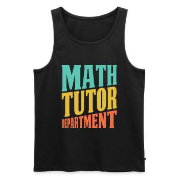 Math Teacher Math Teacher Department - Men's Premium Organic Tank Top - black - Front - Michal (187cm)