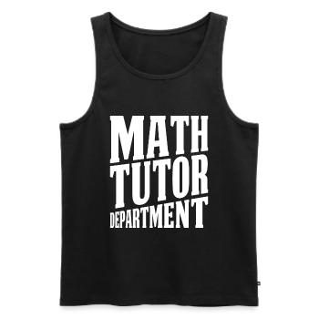 Math Teacher Math Teacher Department - Men's Premium Organic Tank Top - black - Front - Michal (187cm)