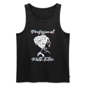 Math Teacher Math Teacher Math Tutor - Men's Premium Organic Tank Top - black - Front - Michal (187cm)