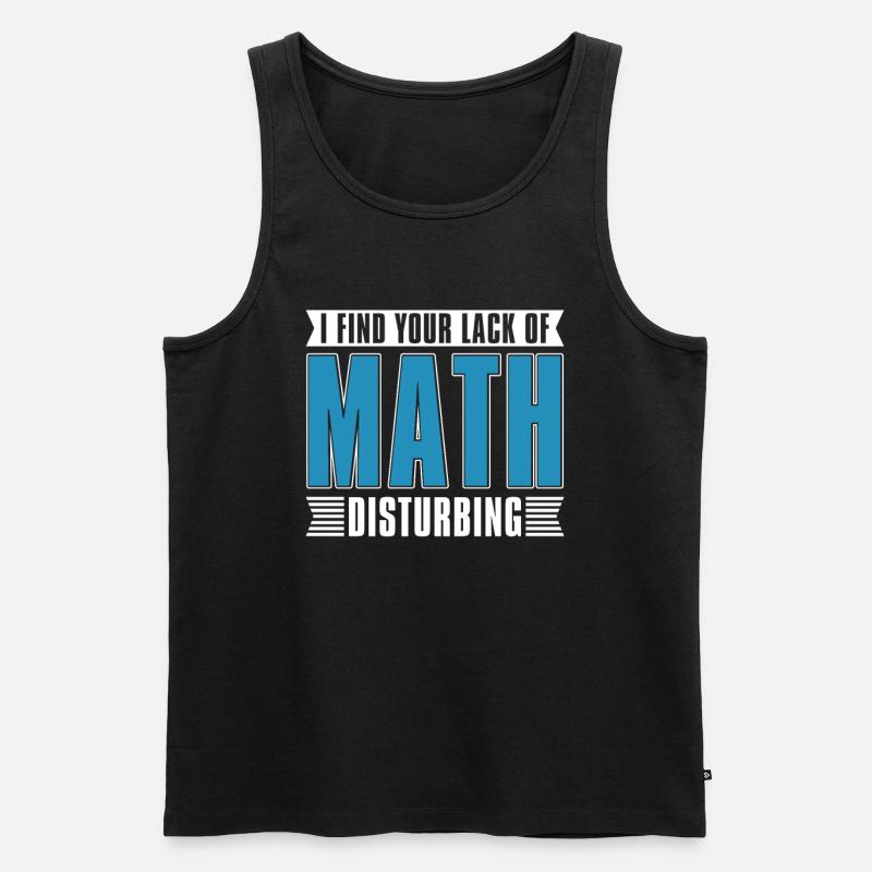 Math Teacher Math Teacher Funny - Men's Premium Organic Tank Top - black