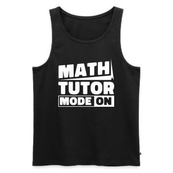 Math Teacher Math Teacher Math Tutor - Men's Premium Organic Tank Top - black - Front - Michal (187cm)