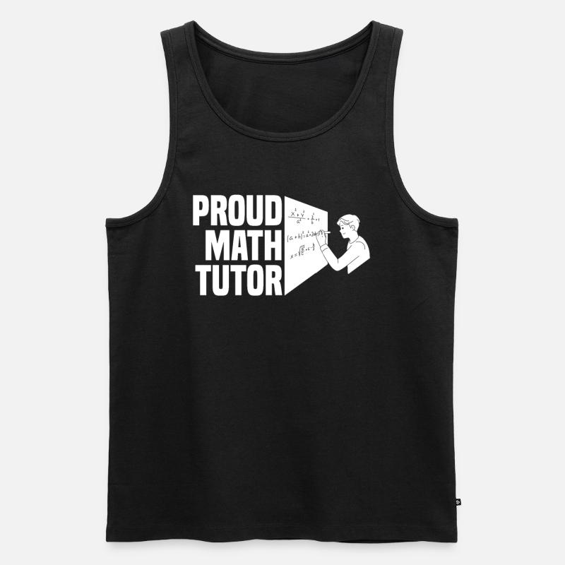 Mathelehrer Mathe Lehrer Witzig - Männer Premium Bio Tank Top - Schwarz