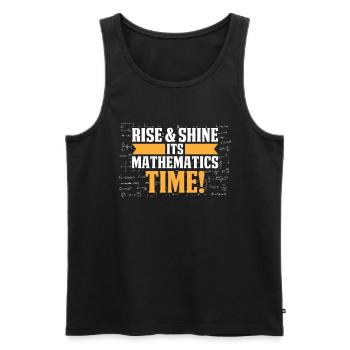 Math Teacher Math Teacher Time - Men's Premium Organic Tank Top - black - Front - Michal (187cm)