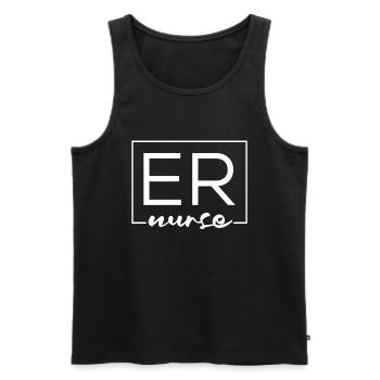 Krankenschwester Notfall Krankenschwester - Männer Premium Bio Tank Top - Schwarz - Vorne - AI Model Male 178 light (178cm)