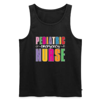 Krankenschwester Pflege Notfall Krankenschwester - Männer Premium Bio Tank Top - Schwarz - Vorne - AI Model Male 178 light (178cm)