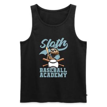 Sloth Cool Sloth Baseball - Débardeur bio Premium Homme - noir - Devant - Michal (187cm)