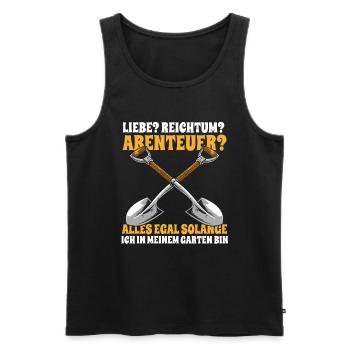Hobby gardener garden - Men's Premium Organic Tank Top - black - Front - Michal (187cm)
