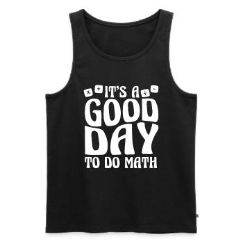 Math Teacher Math Teacher Funny - Men's Premium Organic Tank Top - black - Front - Michal (187cm)