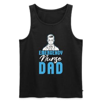 Krankenschwester Vater Notfall Krankenschwester - Männer Premium Bio Tank Top - Schwarz - Vorne - AI Model Male 178 light (178cm)