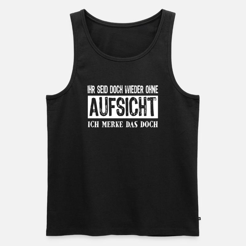 Sarkasmus Sprüche - Männer Premium Bio Tank Top - Schwarz