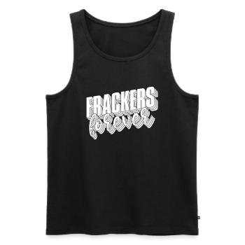 Oilfield Oil Rig Humor Fracking - Men's Premium Organic Tank Top - black - Front - AI Model Male 178 light (178cm)