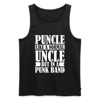 Metal Gitarre Rock Gitarrist Onkel - Männer Premium Bio Tank Top - Schwarz - Vorne - Michal (187cm)