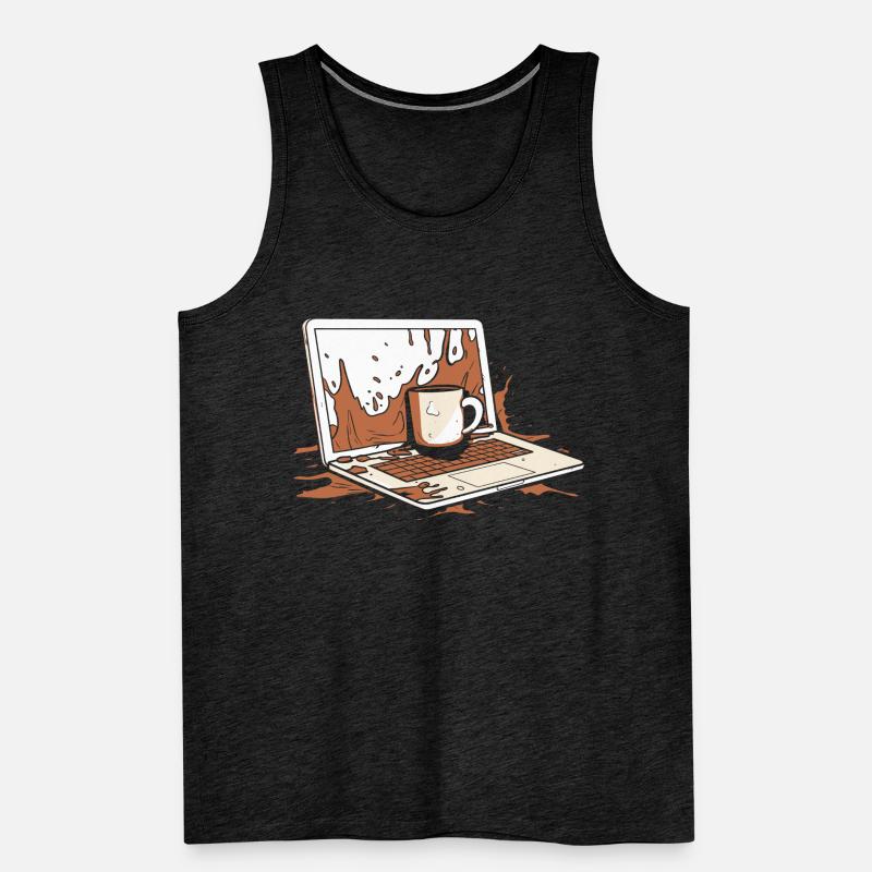 Entwickler Coder Programmierer Kaffee Männer Premium Bio Tank Top