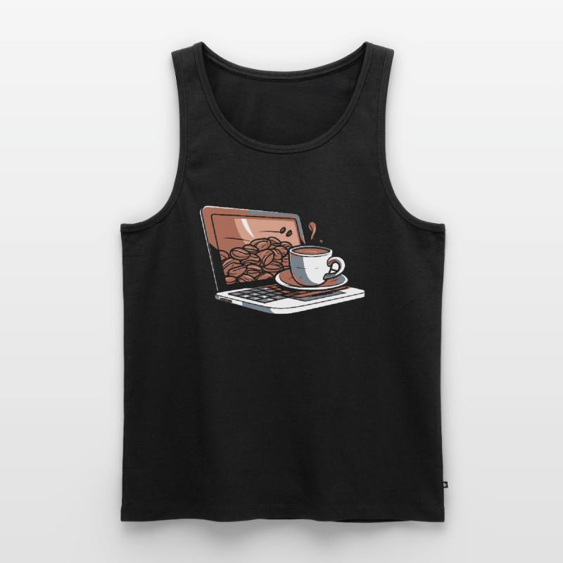 Entwickler Coder Programmierer Kaffee Männer Premium Bio Tank Top