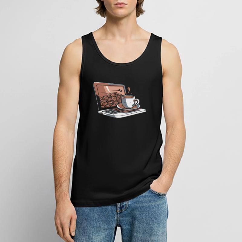 Developer, Coder, Programmer, Coffee Men's Premium Organic Tank Top