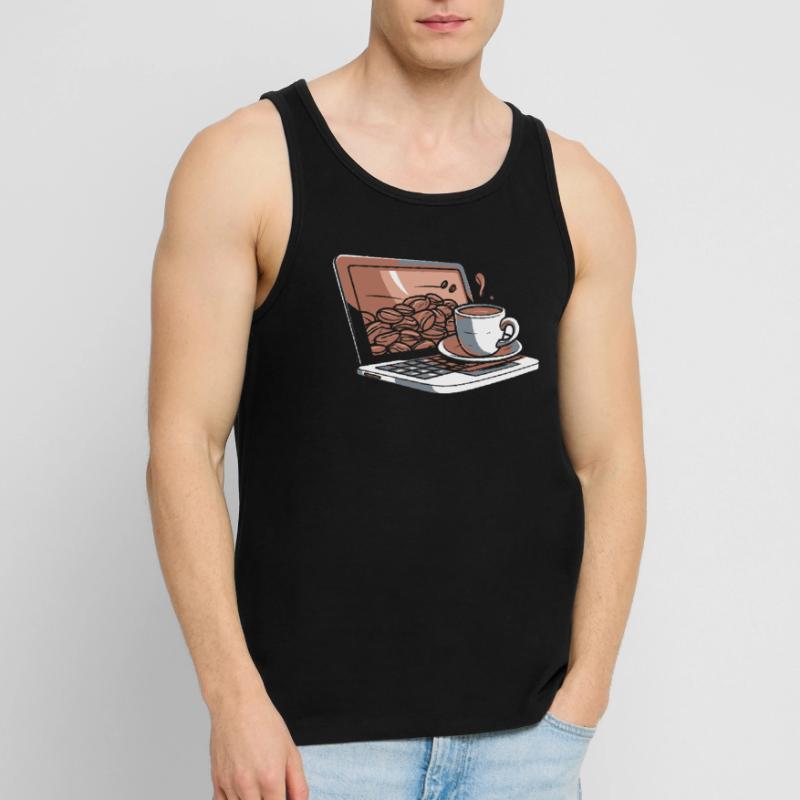 Developer, Coder, Programmer, Coffee Men's Premium Organic Tank Top