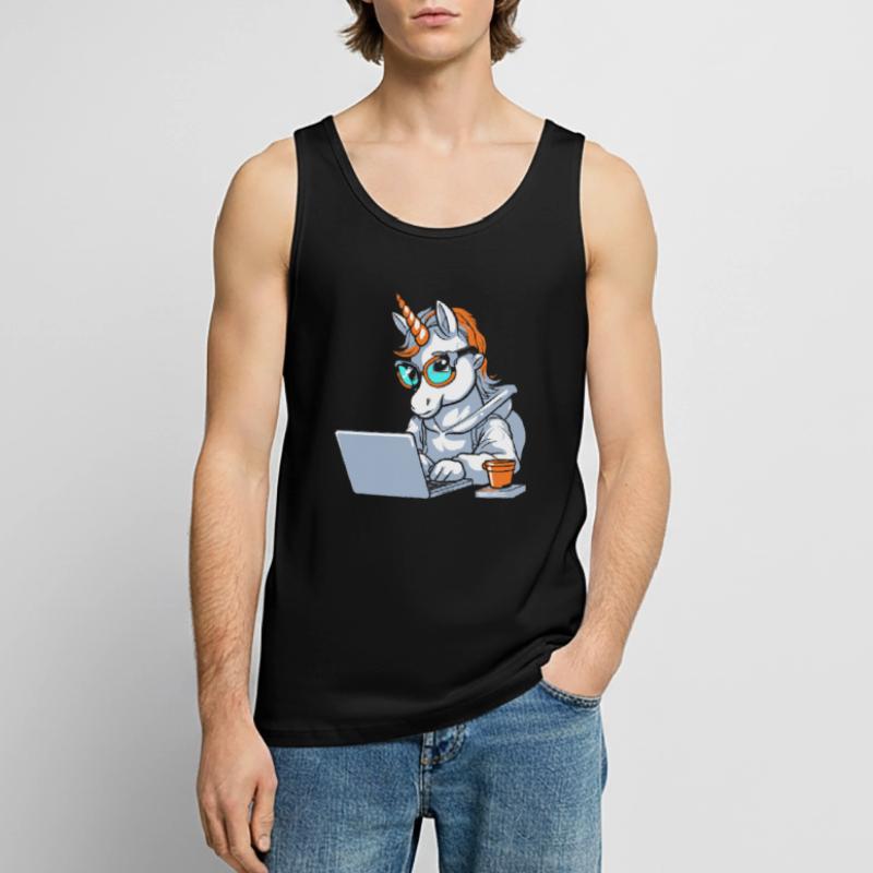 Developer, Coder, Programmer, Coffee Men's Premium Organic Tank Top