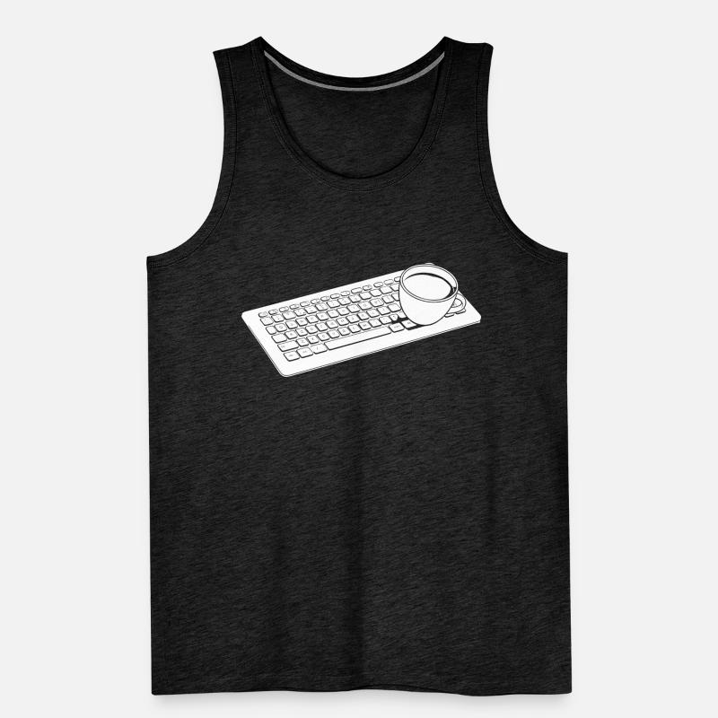 Entwickler Coder Programmierer Kaffee Männer Premium Bio Tank Top