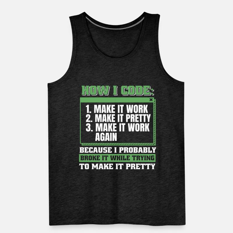 Entwickler Coder Programmierer Männer Premium Bio Tank Top