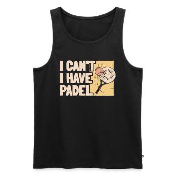 Padel Cool No Puedo Tengo Padel - Männer Premium Bio Tank Top - Schwarz - Vorne - Michal (187cm)