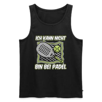Padel No Puedo Tengo Padel - Männer Premium Bio Tank Top - Schwarz - Vorne - Michal (187cm)