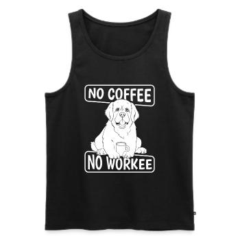 Coffee Café St. Bernardiner Hund - Débardeur bio Premium Homme - noir - Devant - Michal (187cm)