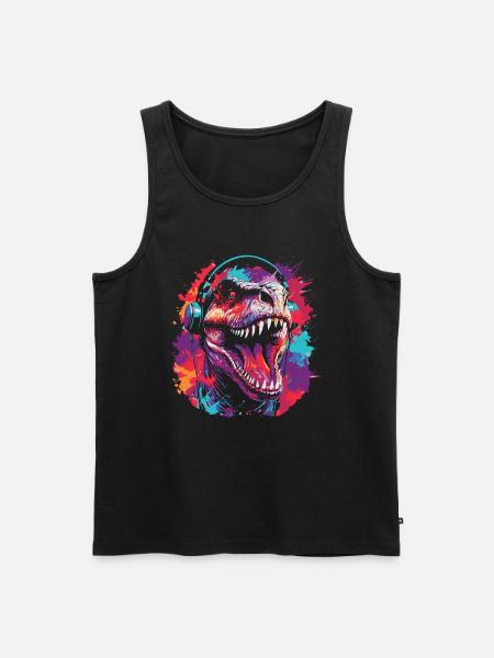 Trex T Rex Dino Party - Men's Premium Organic Tank Top - black