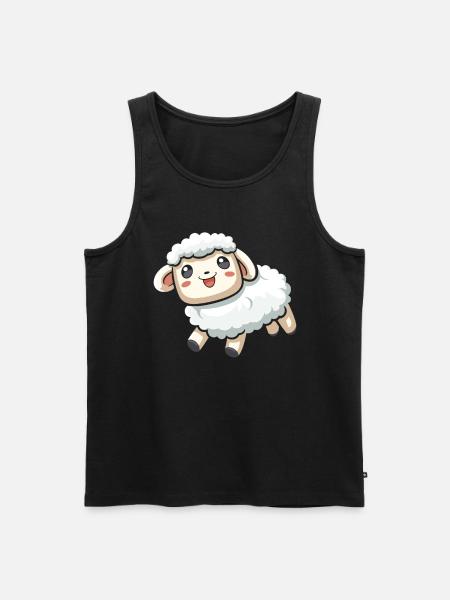 Sheep - Men's Premium Organic Tank Top - black