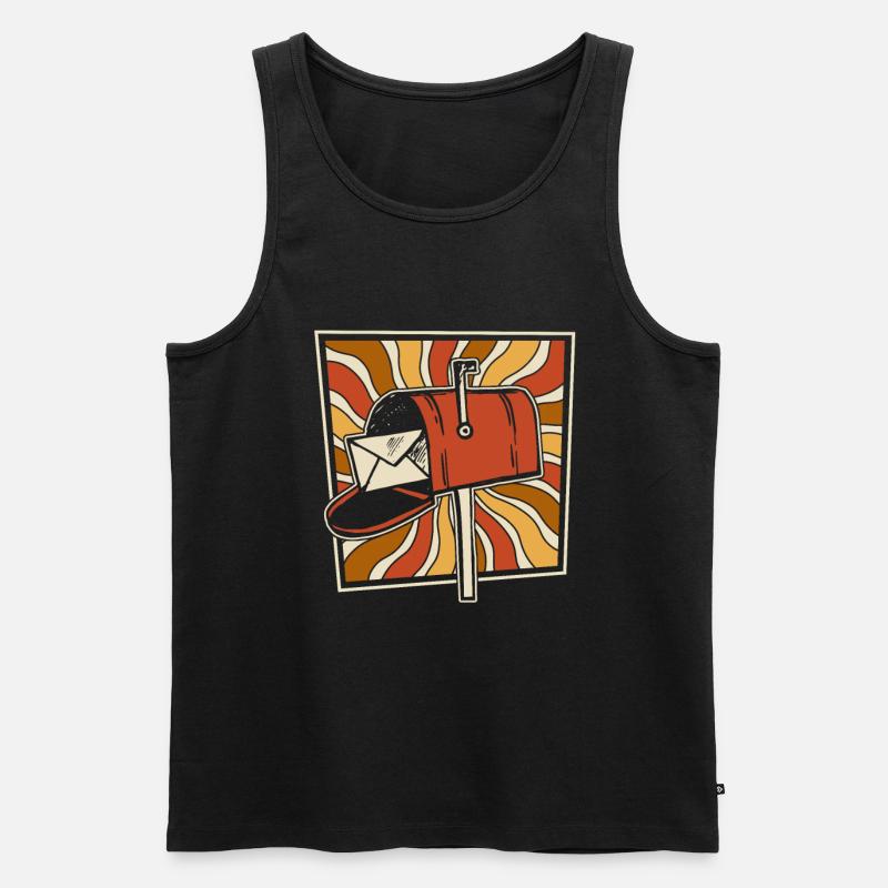 Postbote Briefträger - Männer Premium Bio Tank Top - Schwarz