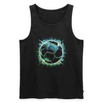 Fußball Fußballer - Männer Premium Bio Tank Top - Schwarz - Vorne - Michal (187cm)