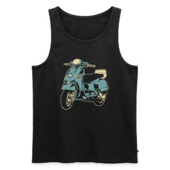Motorrad Biker Motorbike - Männer Premium Bio Tank Top - Schwarz - Vorne - AI Model Male 178 light (178cm)