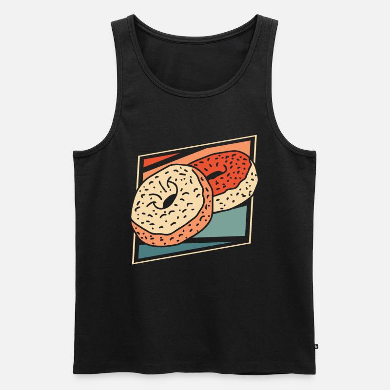 Donut - Männer Premium Bio Tank Top - Schwarz