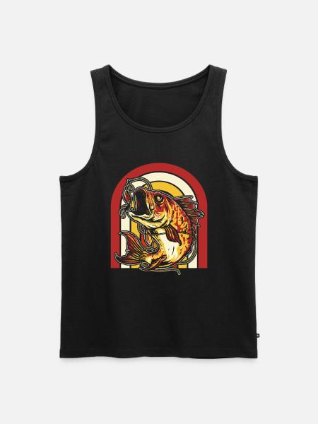 Angler Fishing - Men's Premium Organic Tank Top - black