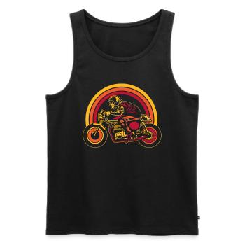 Moto Motard Motard - Débardeur bio Premium Homme - noir - Devant - Michal (187cm)