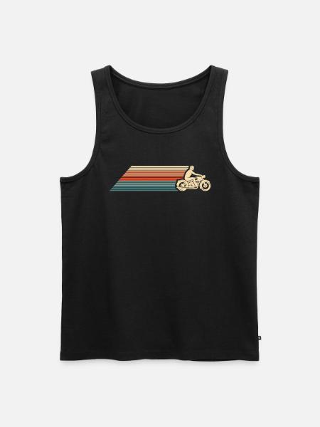 Motorcycle Biker Motorbike - Men's Premium Organic Tank Top - black