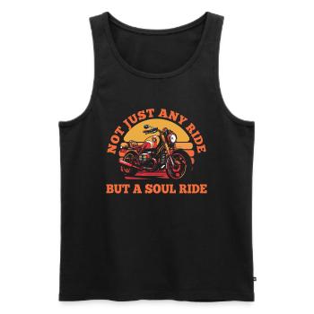 Motorrad Biker Motorbike - Männer Premium Bio Tank Top - Schwarz - Vorne - AI Model Male 178 light (178cm)