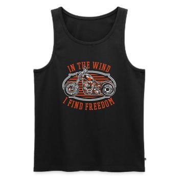 Motorrad Biker Motorbike - Männer Premium Bio Tank Top - Schwarz - Vorne - AI Model Male 178 light (178cm)