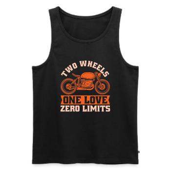 Motorrad Biker Motorbike - Männer Premium Bio Tank Top - Schwarz - Vorne - AI Model Male 178 light (178cm)
