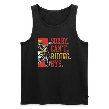 Motorrad Biker Motorbike - Männer Premium Bio Tank Top - Schwarz - Vorne - AI Model Male 178 light (178cm)
