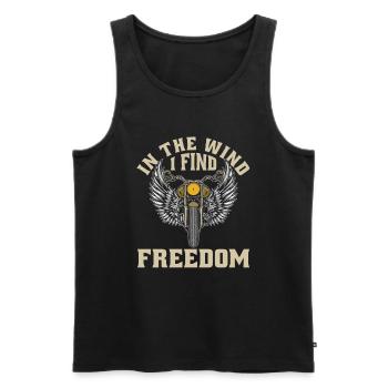 Motorrad Biker Motorbike - Männer Premium Bio Tank Top - Schwarz - Vorne - AI Model Male 178 light (178cm)