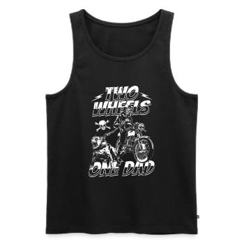 Motorrad Biker Motorbike Motorcycle Dad - Men's Premium Organic Tank Top - black - Front - Michal (187cm)